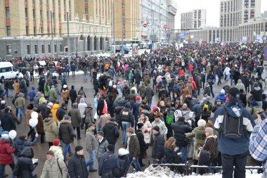 Rusya'nın son parlamento seçimleri sonuçlarına karşı protesto