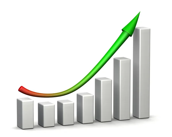 Profit Recovery Arrow — Stock Photo, Image