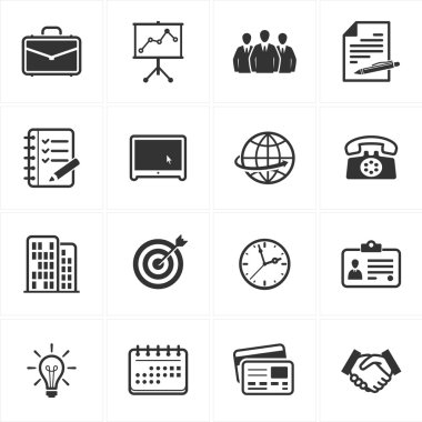 Business and Office Icons clipart