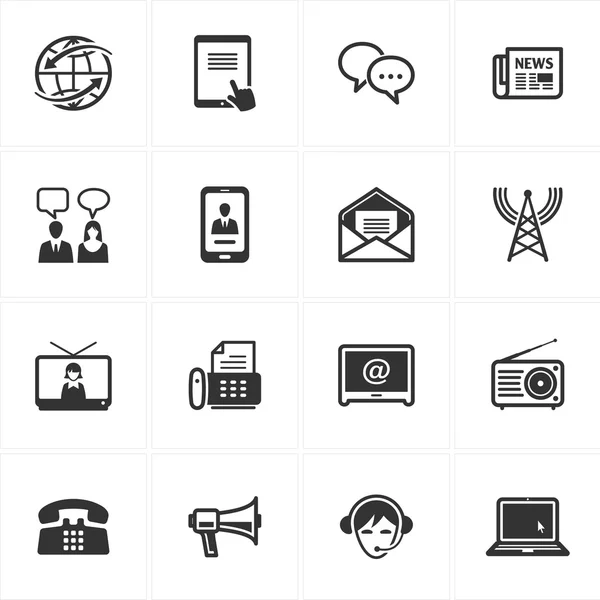 Communication Icons — Stock Vector