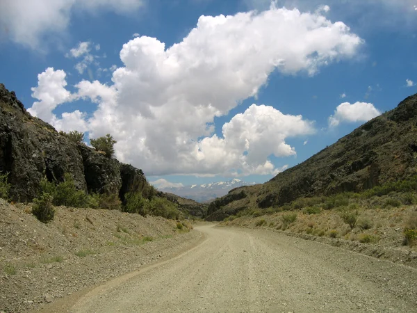 Weg nach Aconcagua Stockbild