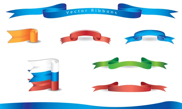 Vector ribbons — Stock Vector