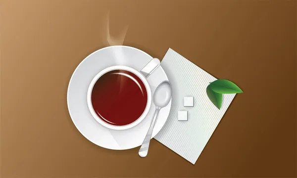 stock vector Cup of tea