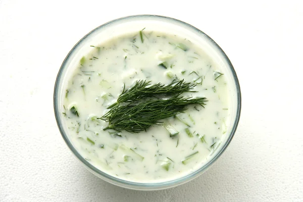 Cold soup "Tarator" — Stock Photo, Image