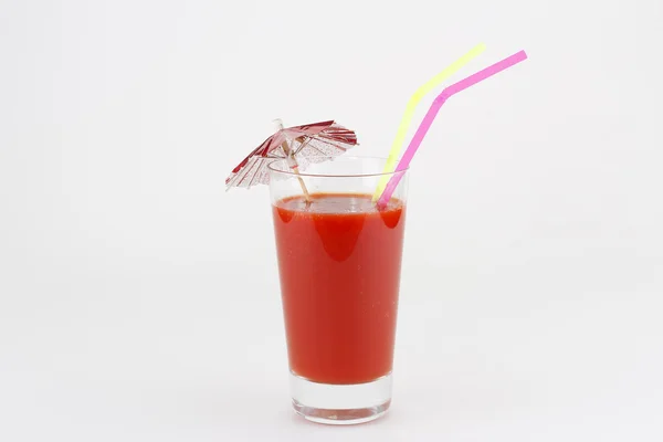 Copo de suco de tomate — Fotografia de Stock