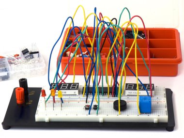 Electronic circuits DIY clipart