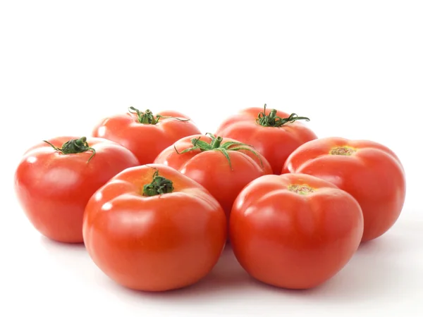 Sete tomates — Fotografia de Stock