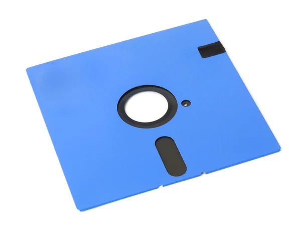 Синий флоппи-диск — стоковое фото