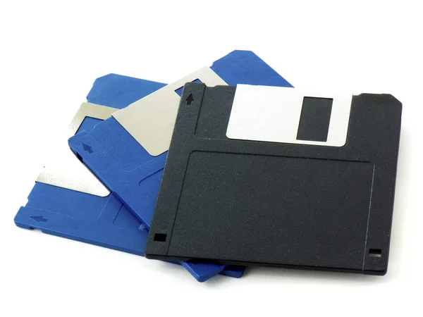 Blue & black disks — Stock Photo, Image