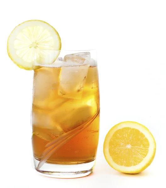 Ice lemon tea isolated Royalty Free Stock Images