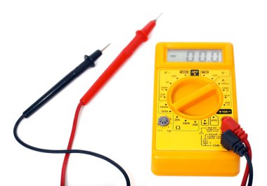 Multimeter on white background clipart