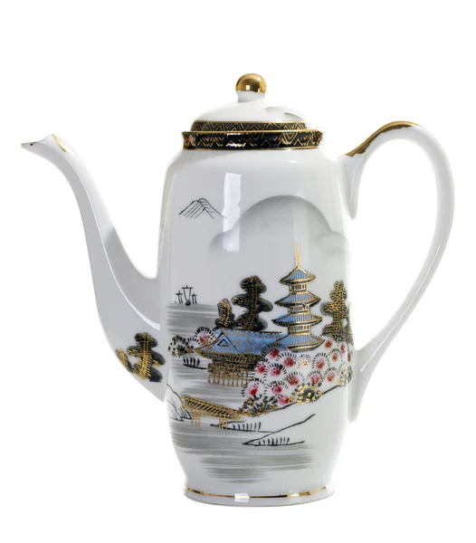 Asian handpaint teapot — Stock Photo, Image