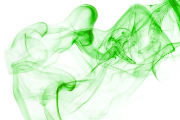 Colorful Green Smoke — Stock Photo, Image