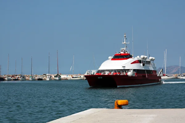 stock image High Speed dolphin arrive to the port