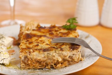 Pastitsio, greek food clipart