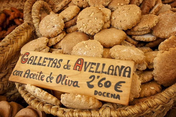 Hazelnut cookies — Stock Photo, Image
