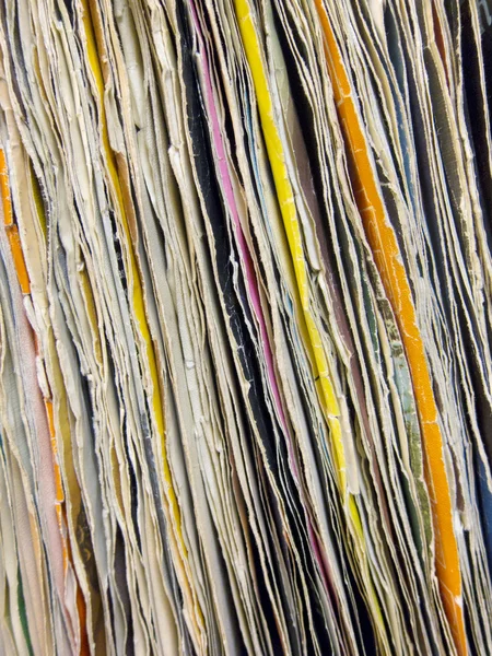 Row of vinyl records — Stock Photo, Image