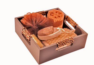Banyo aksesuarları ile kutu