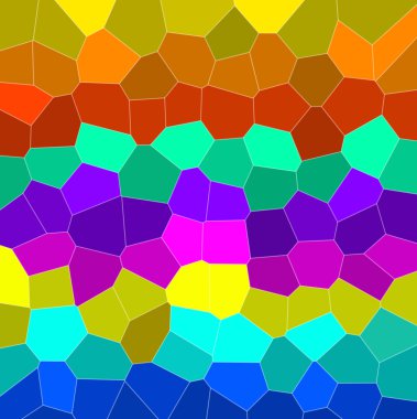 renkli arka plan üzerinden bir çok renkli mozaik