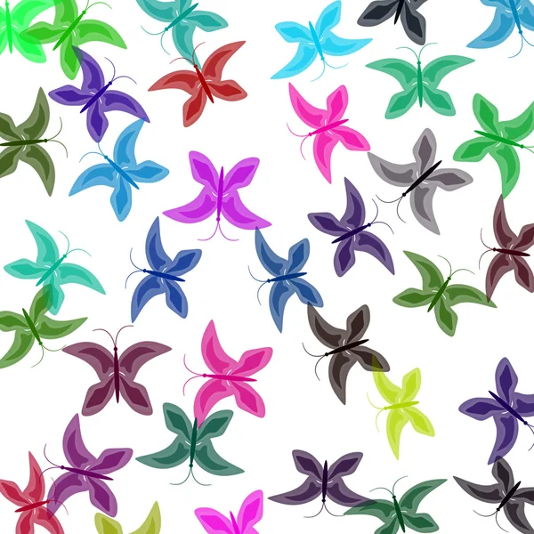 Multi-colored butterflies — Stock Photo, Image
