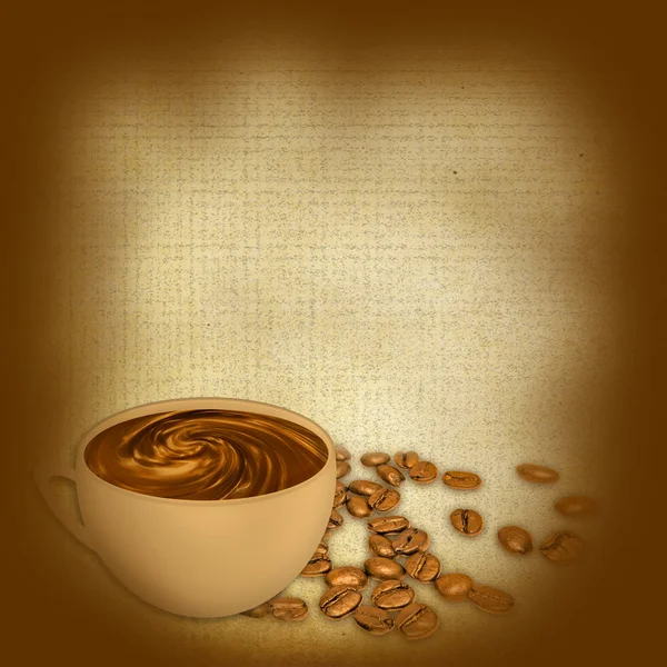 Tasse de café sur le grunge un fond — Photo