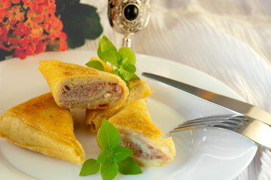 börek et ve fesleğen, doğal çiçek