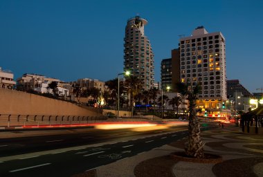 Sunset bulvarında dolgu tel Aviv, İsrail