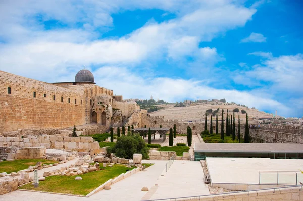 Древний город Иерусалим, город трех религий — стоковое фото