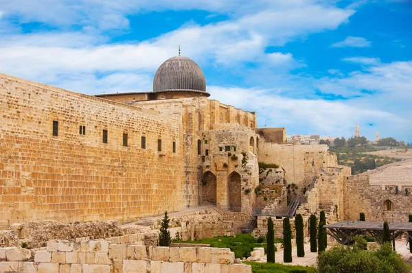 Starověké město Jeruzalém, město tří náboženství — Stock fotografie