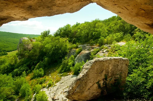 Cave City dans les montagnes de la Crimée, Ukraine — Photo
