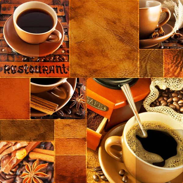 Кавомолка в ретро-стилі, чашка кави на рельєфному фоні — стокове фото