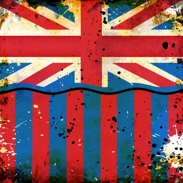 Flaga brytyjska grunge — Zdjęcie stockowe