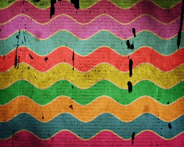 Grunge 波与斑点的污垢 — 图库照片