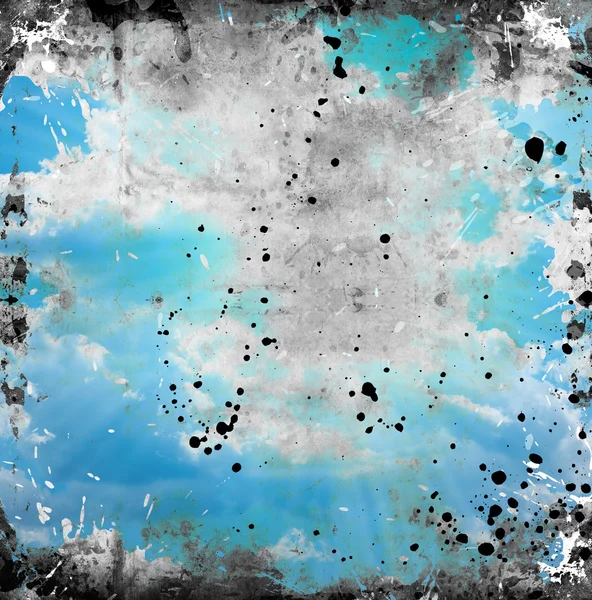 Синий гранж фон с пятнами — стоковое фото