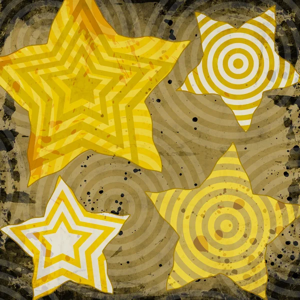 Sterne mit unterschiedlichen Texturen — Stockfoto