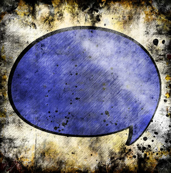 stock image Blue speech bubble