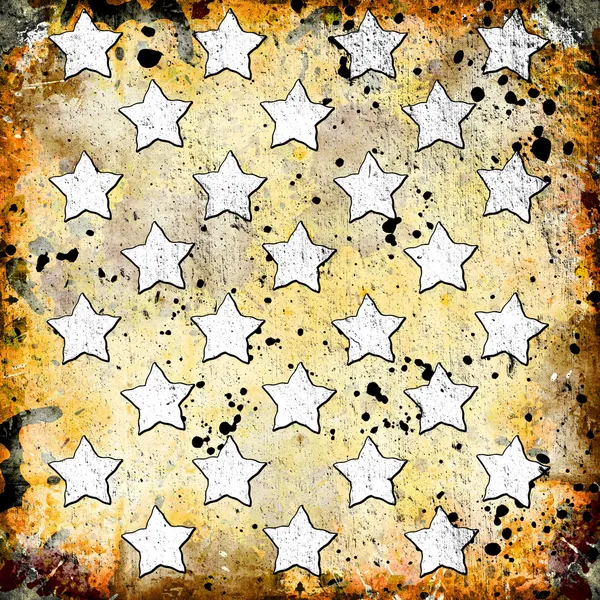 Белые звезды на граненом фоне — стоковое фото