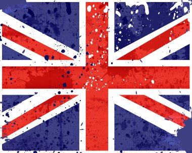 Grunge england flag clipart