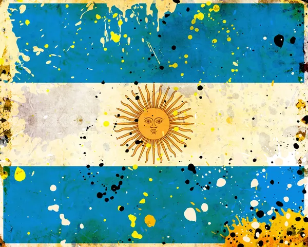 그런 지 아르헨티나 깃발 — 스톡 사진