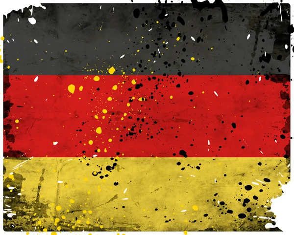 Grunge Tyskland flagga — Stockfoto