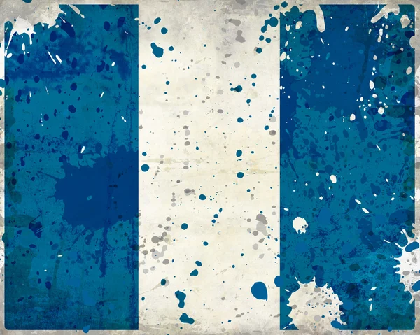 Grunge Guatemala flag with stains — Stock Photo, Image