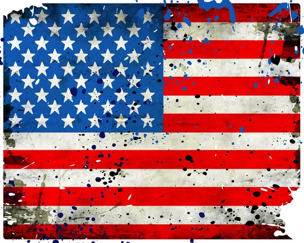 Grunge Bandeira dos EUA — Fotografia de Stock