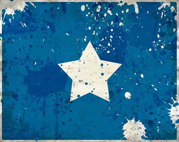 Grunge Somalië vlag met vlekken — Stockfoto
