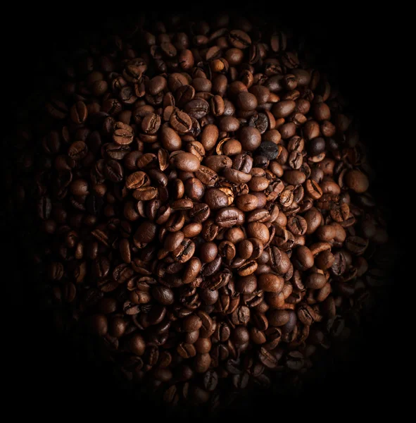 Kávová zrna detailní pozadí — Stock fotografie