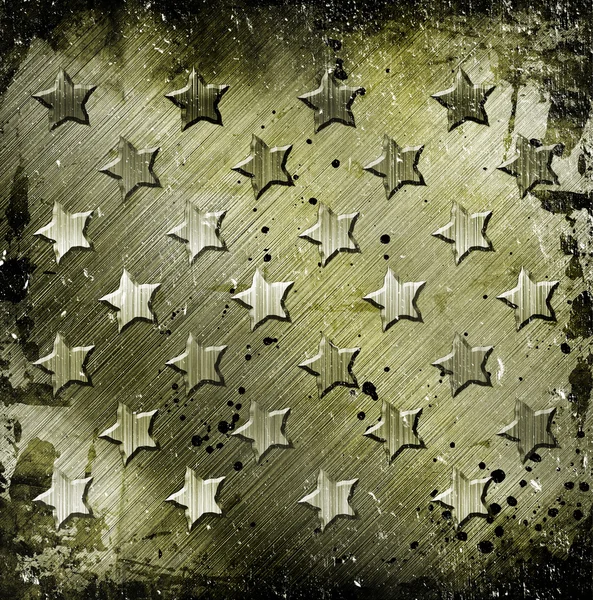 Military Grunge With Stars — Stock Photo, Image