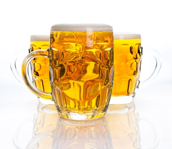 ビール 3 杯 — ストック写真