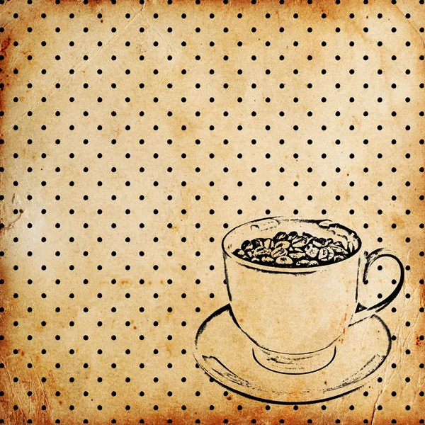 stock image Vintage coffee background