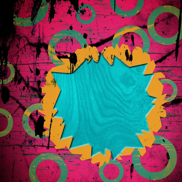 Grunge background with circles — Stock Photo, Image