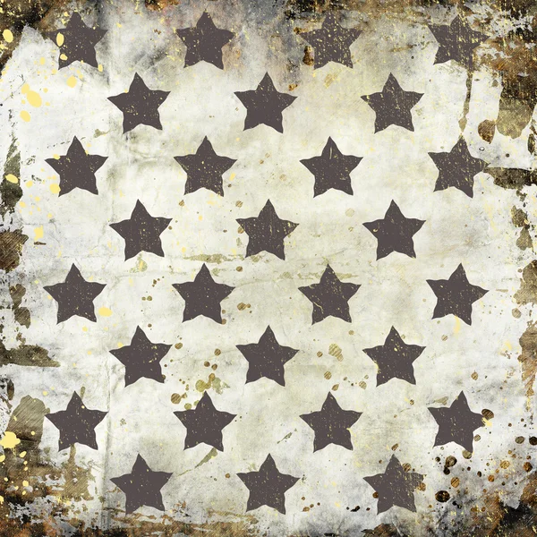 Šedé hvězdy na pozadí grunge — Stock fotografie