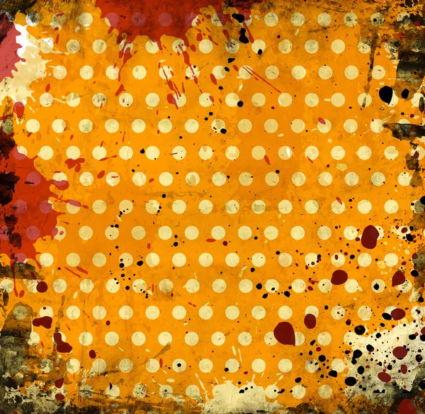Grunge-Retro-Hintergrund mit Punkten — Stockfoto